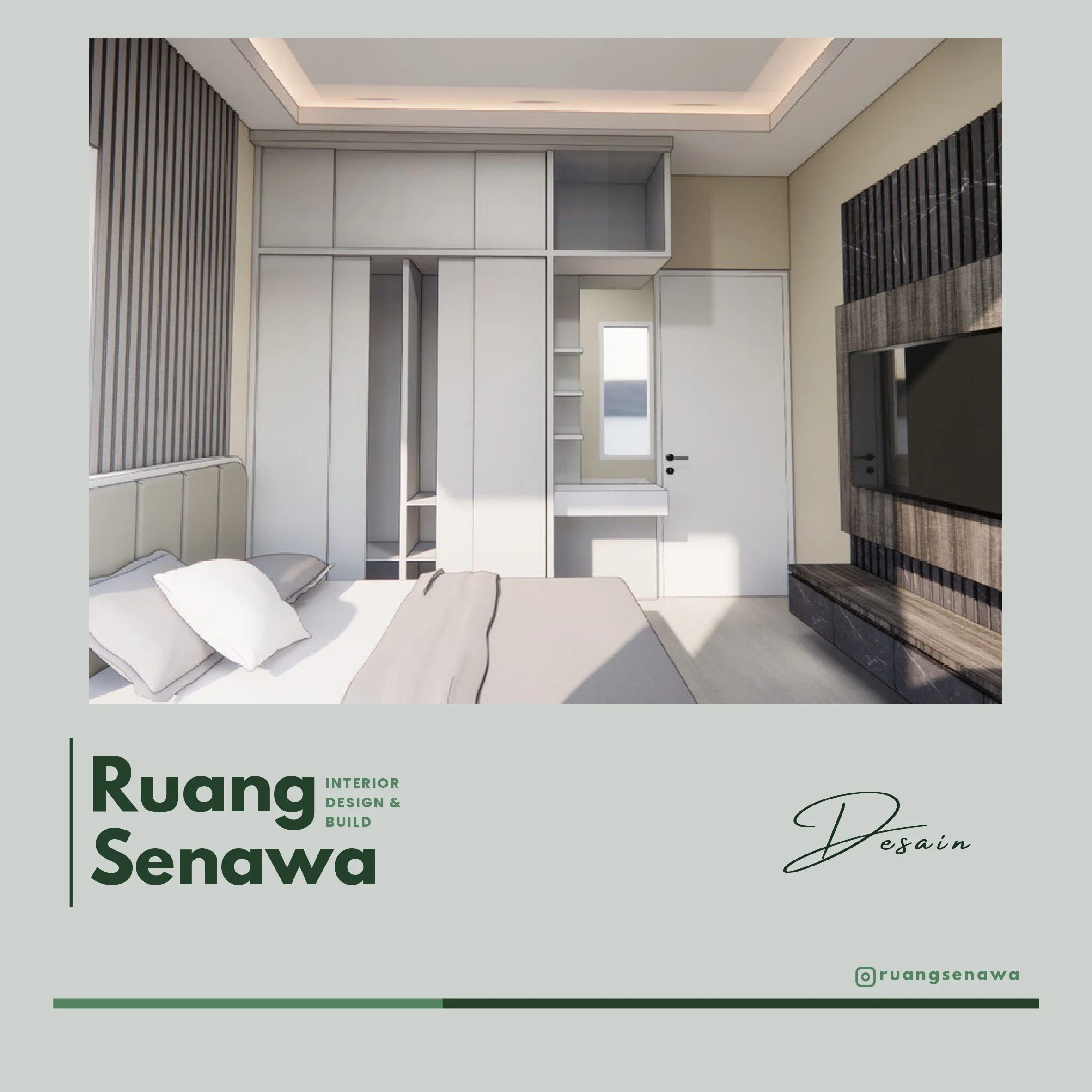 3D Concept: Interior Build Master Plan — Master plan visualisasi 3D dan detail pengerjaan konstruksi interior Kota Render 3D Palu Ruang Senawa